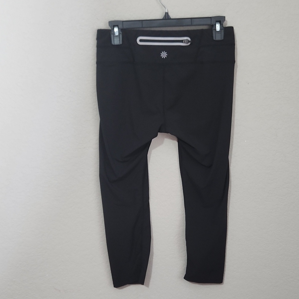 Athleta Leggings Womens Small Black High-Rise Crop Pocket